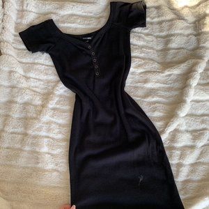 Off The Shoulder Black Dress